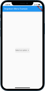 How to Add a Dropdown Menu in Flutter