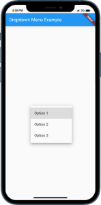 How to Add a Dropdown Menu in Flutterw