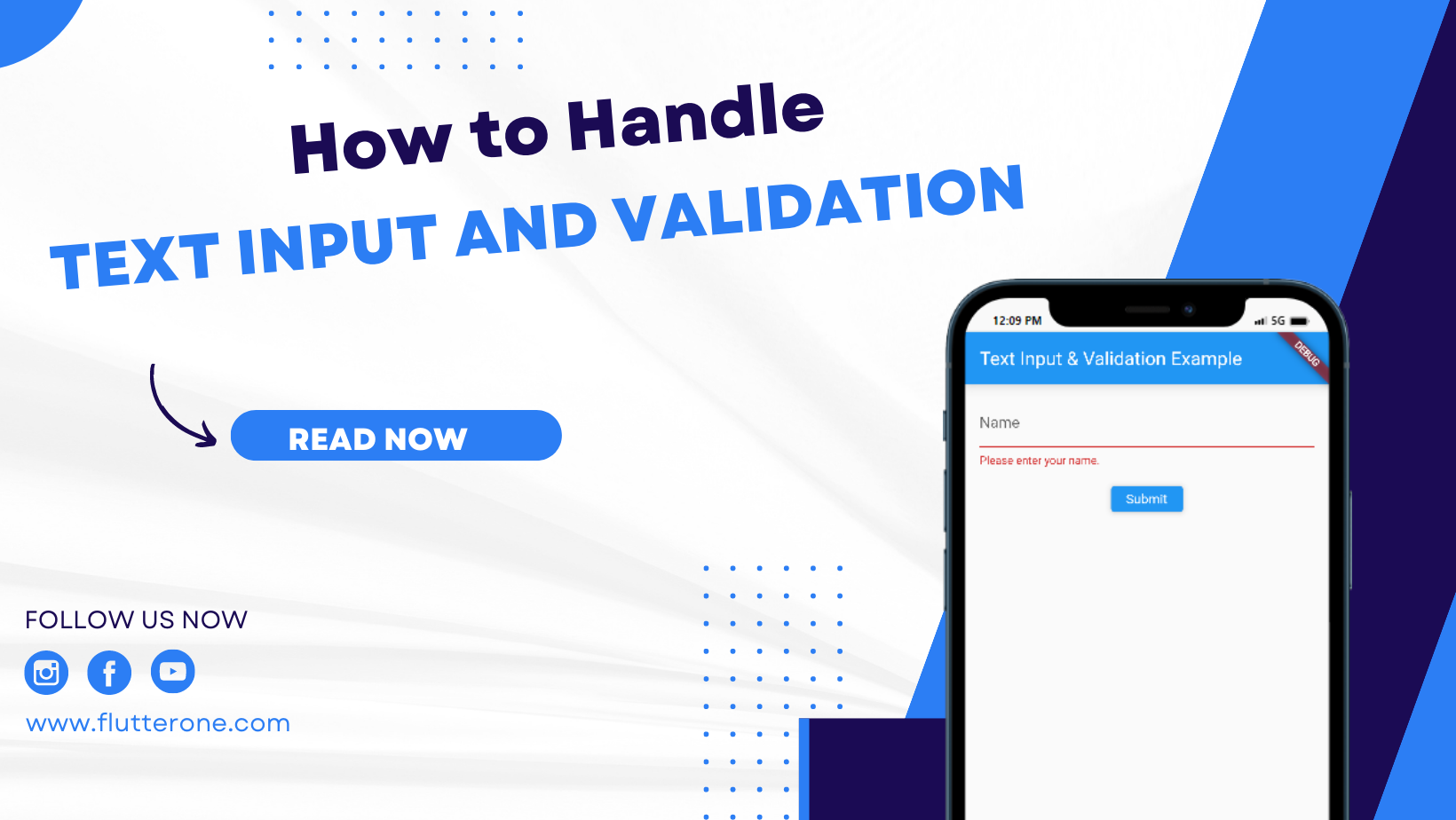 How To Handle Text Input And Validation In Flutter - FlutterOne