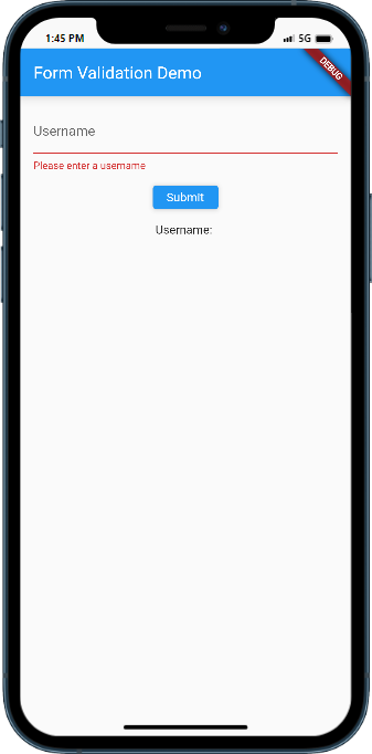 How to Display an Error Message if a Form Field is Empty in Flutte