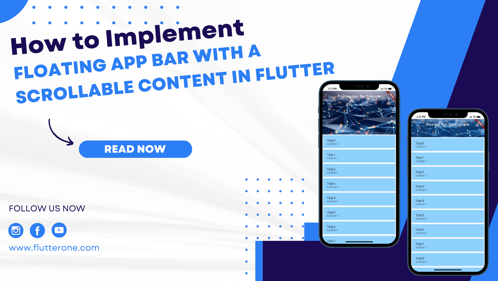 How To Implement A Floating App Bar With A Scrollable Content In