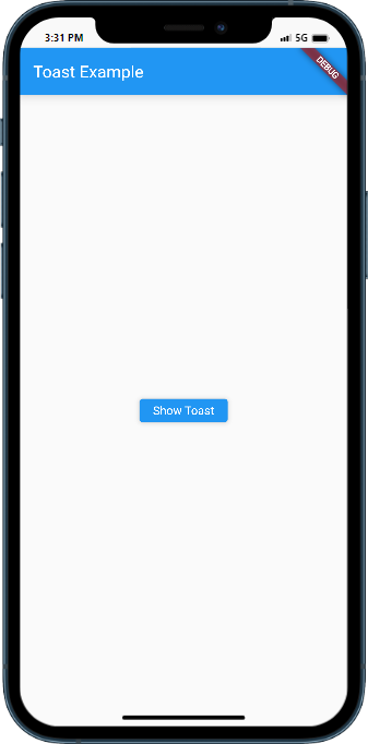 How to show a toast message in Flutter1