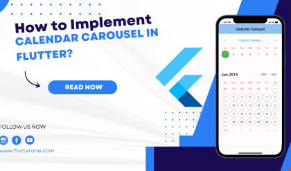 how to implement a Calendar Carousel in flutter