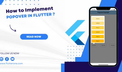 how to implement a Popover in flutter
