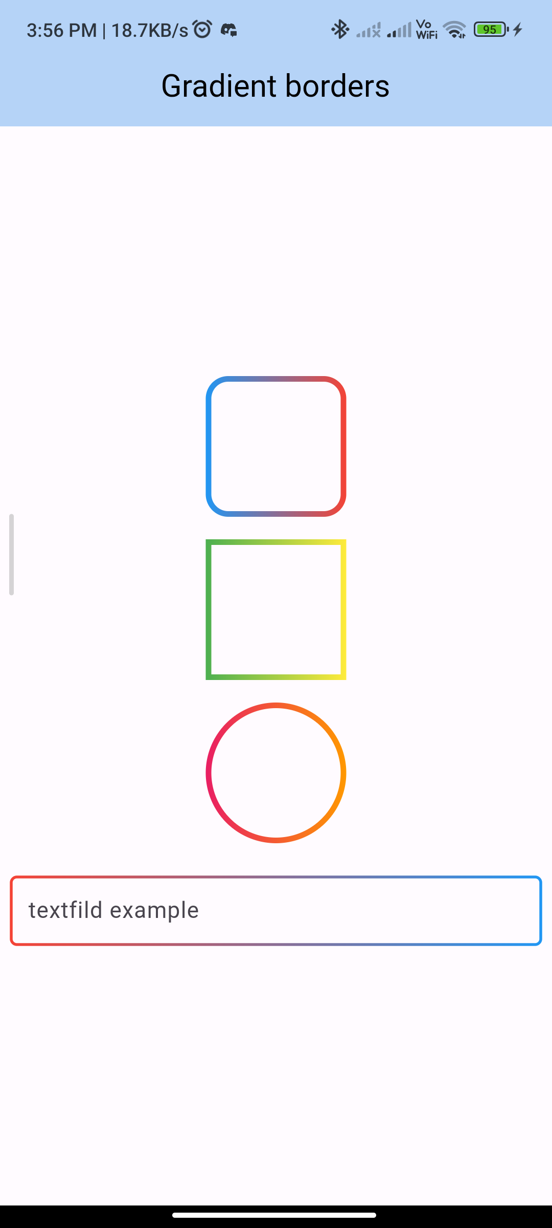 how to implement a gradient borders in flutter