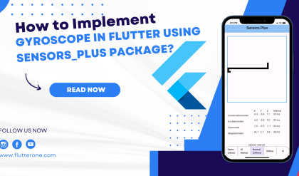 how to implement a gyroscope in flutter using sensors plus package