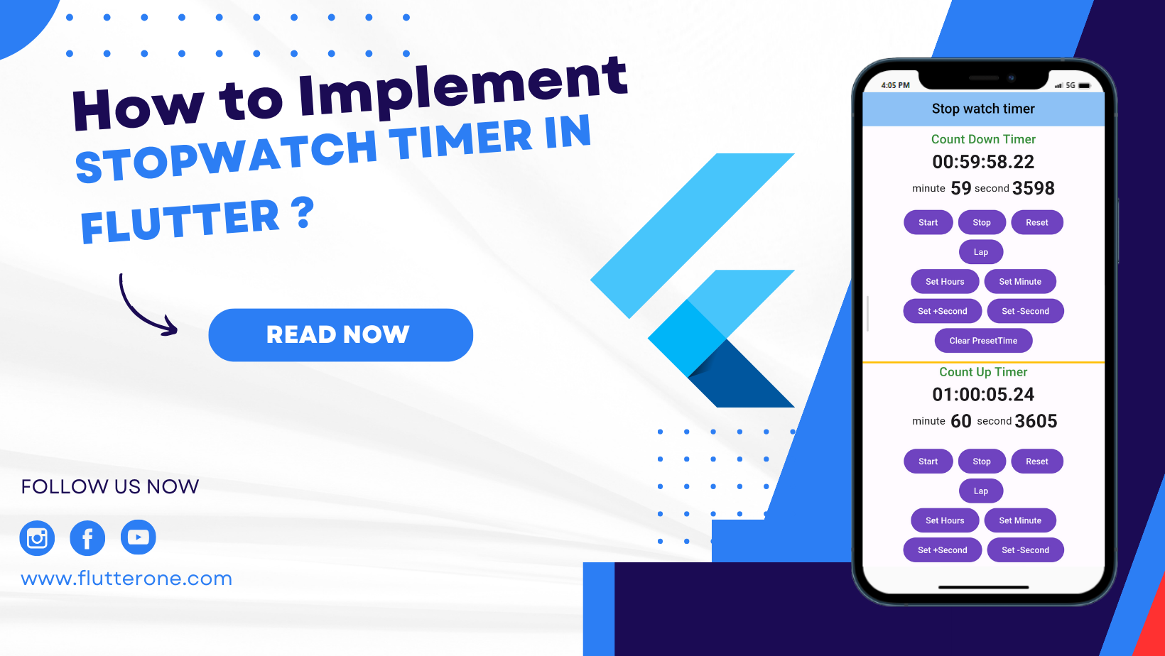 How To Implement A Stopwatch Timer In Flutter Using Stop_watch_timer ...