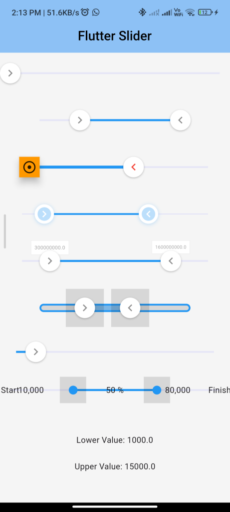 how to implement an Slider in flutter using flutter xlider packege