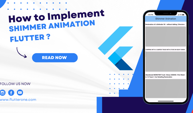 how to implement an shimmer animation in flutter