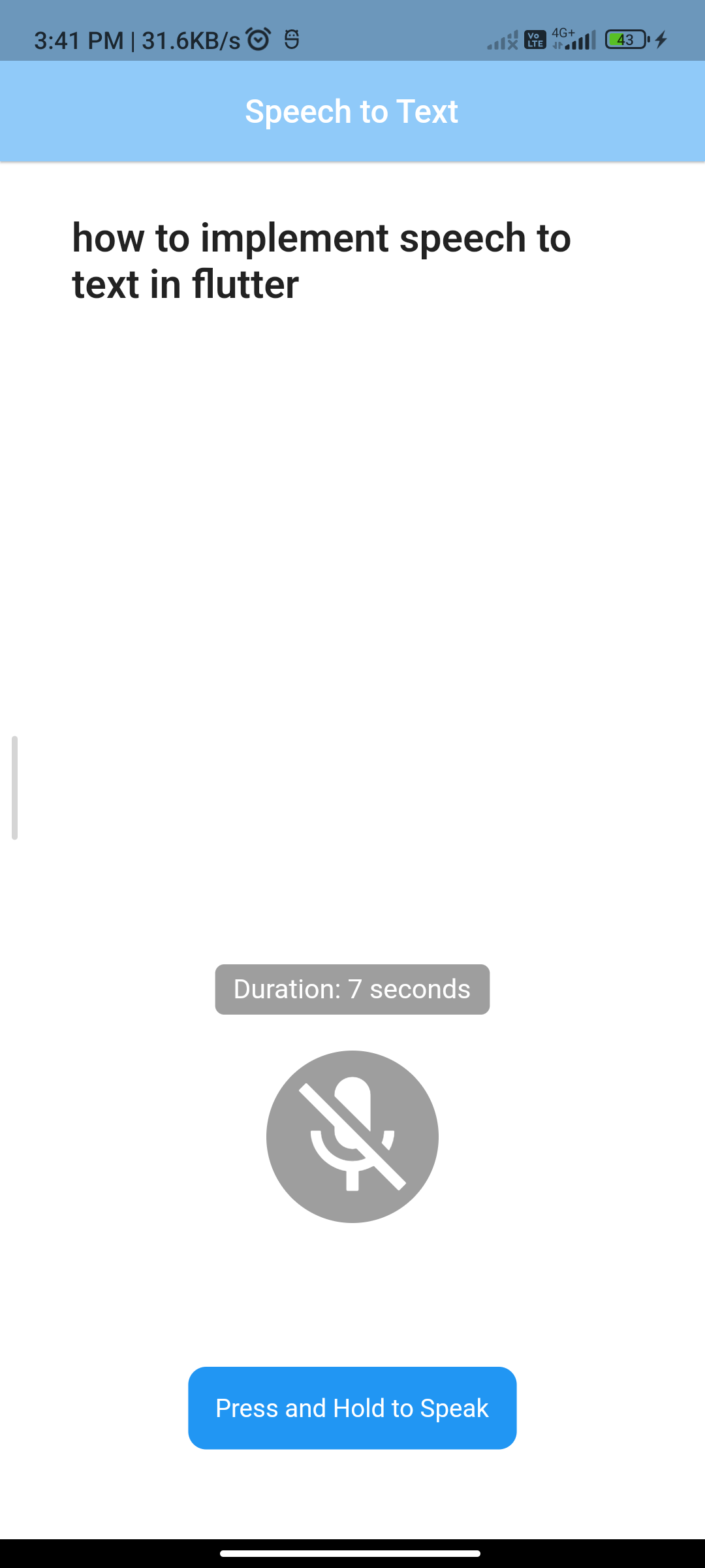 implementing an speech to text in flutter