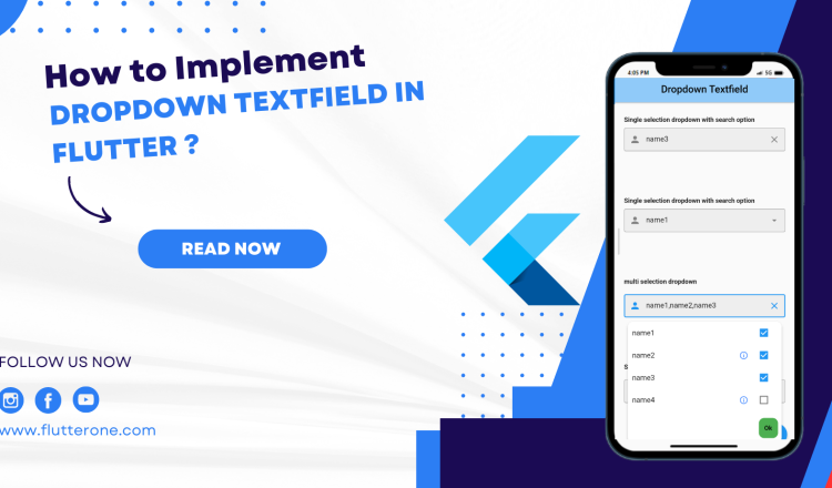 how to implement an dropdown textfield in flutter