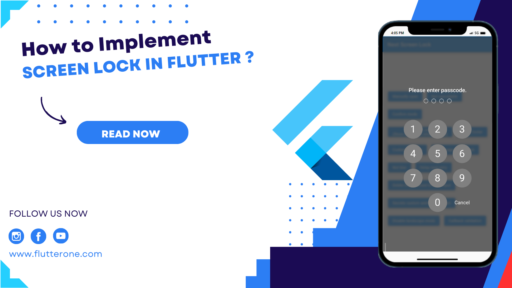 How To Implementing Screen Lock In Flutter Flutterone