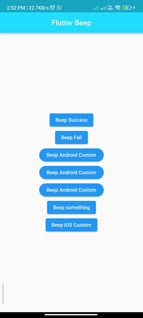 Implementing Flutter Beep in Flutter using flutter beep Package