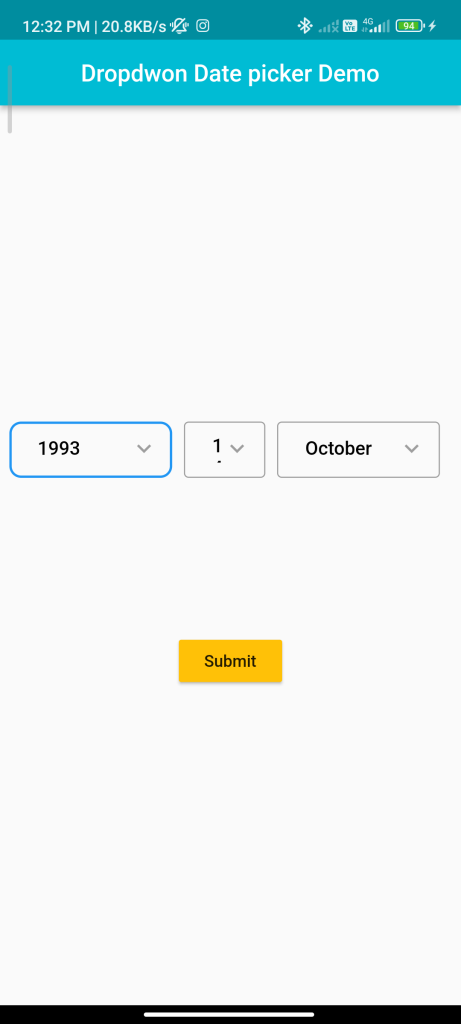 How to Implementing Date Picker Dropdown in Flutter