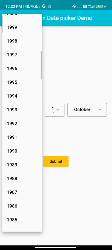 How to Implementing Date Picker Dropdown in Flutters