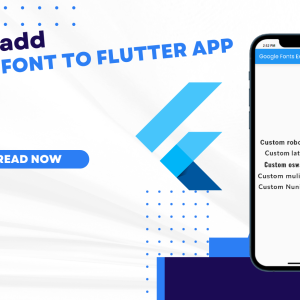 How to Add an google font to flutter app