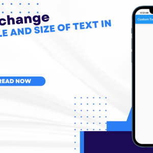 How to change the font style and size of text in Flutter