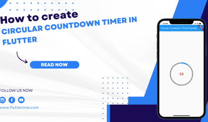 How to create a circular countdown timer in Flutter