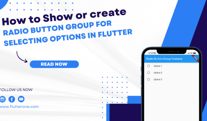 How to create a radio button group for selecting options in Flutter