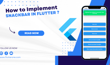 how to implement a SnackBar in flutter