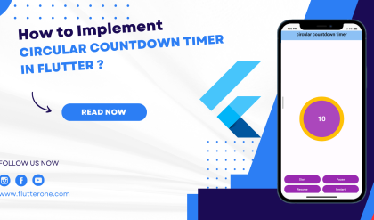 how to implement a circular countdown timer in flutter