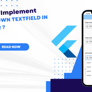 how to implement an dropdown textfield in flutter