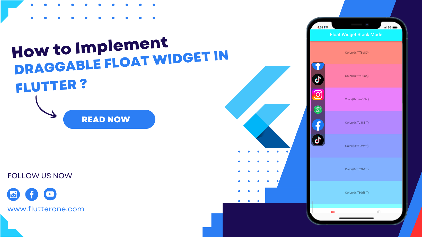 Implementing Draggable Float Widget In Flutter