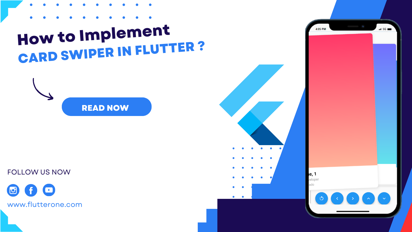 Implementing A Card Swiper In Flutter ? - Flutterone