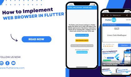 Implementing a Web Browser in Flutter using flutter web browser Package